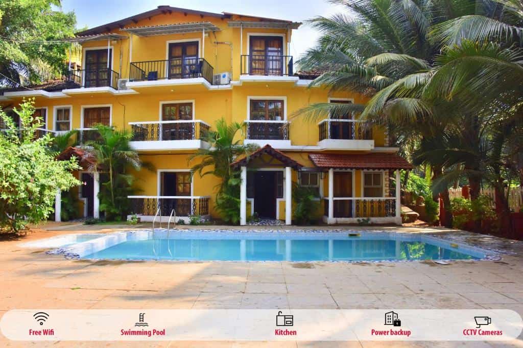 3 Star hotel Swimming pool at Villa Fatima Comforts in Calangute